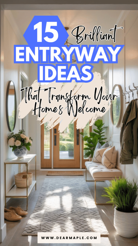 Pinterest pin of Entryway Ideas