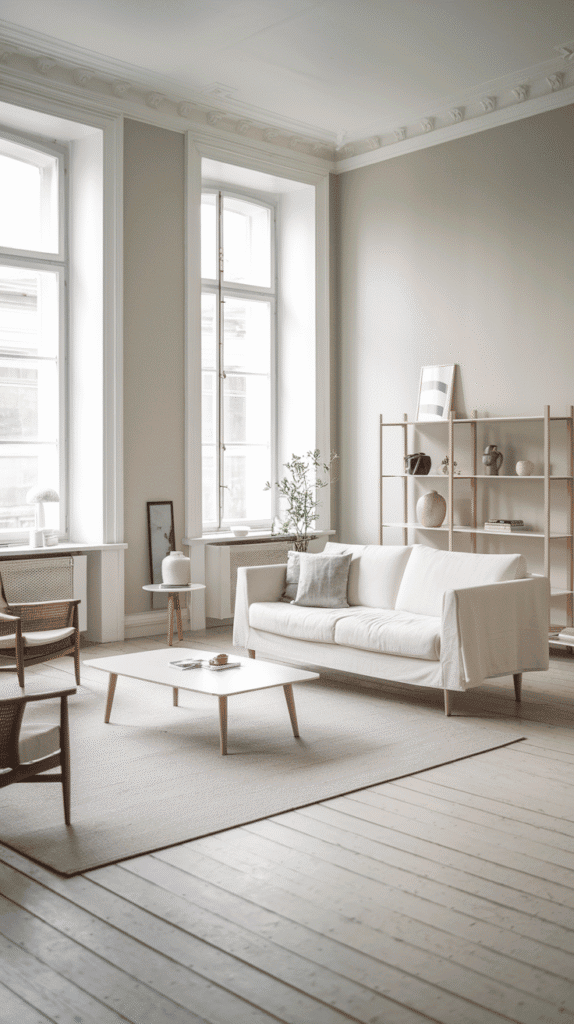 Scandinavian Living Room Nordic Style with open and airy layout
