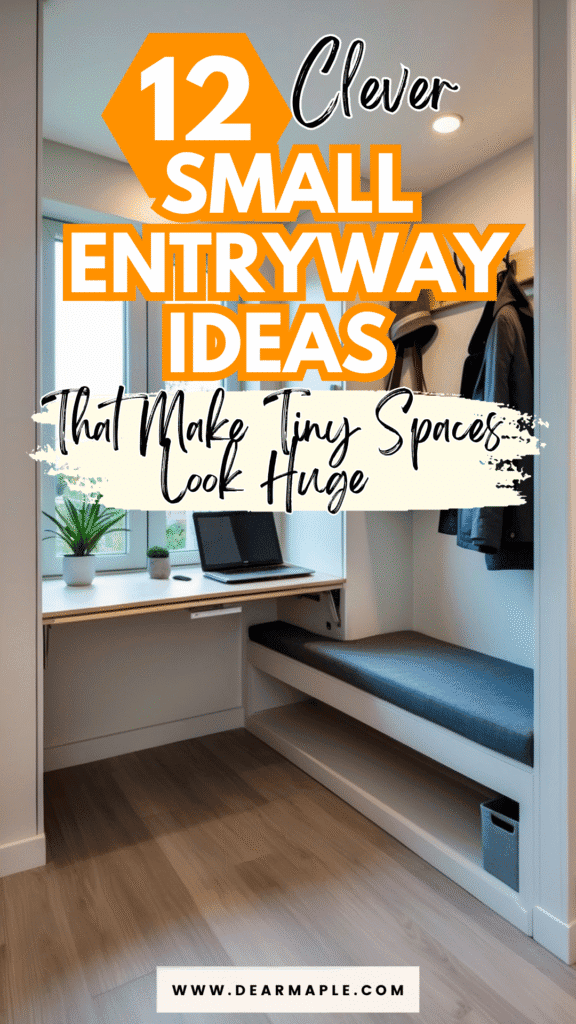 Pinterest pin of Small Entryway Ideas