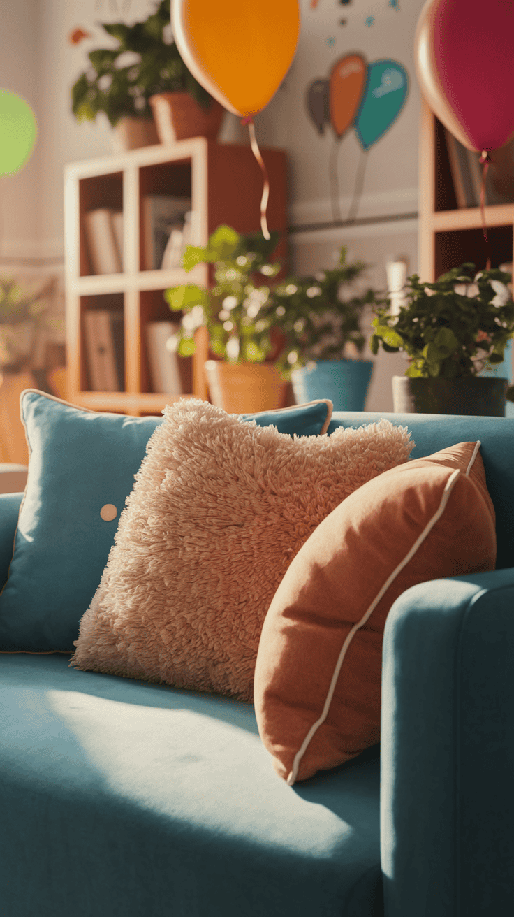 A cozy home office with couch offering a family-friendly environment for collaboration.