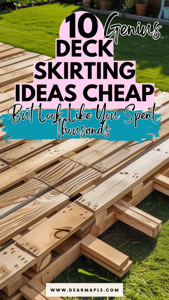 Pinterest pin of deck skirting ideas cheap