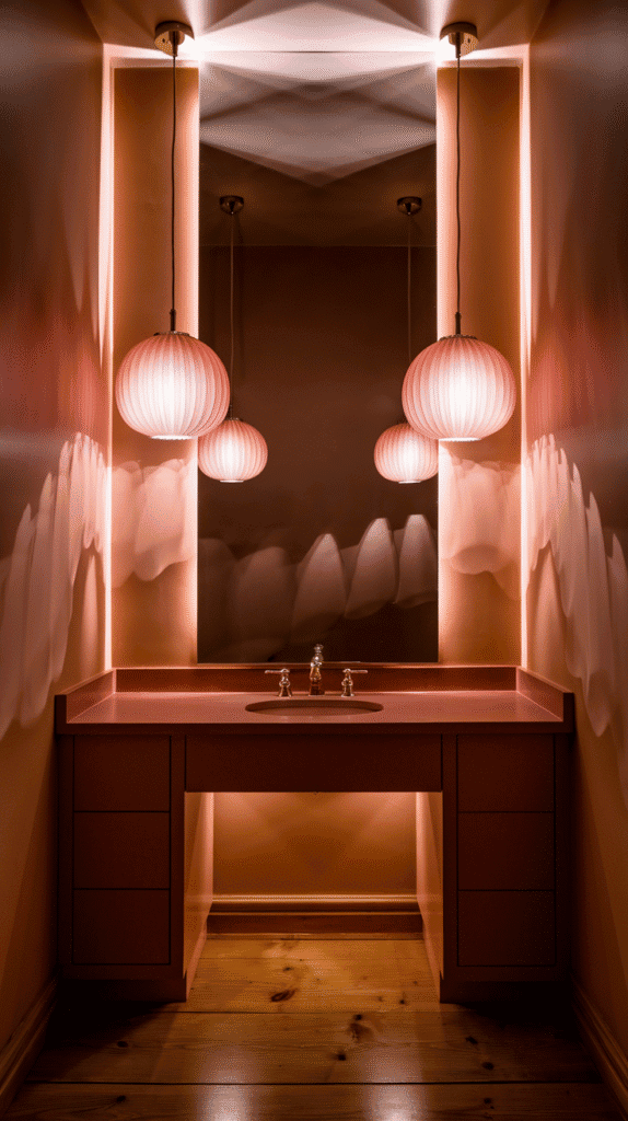 pink bathroom lighting ideas – pink bathroom decor