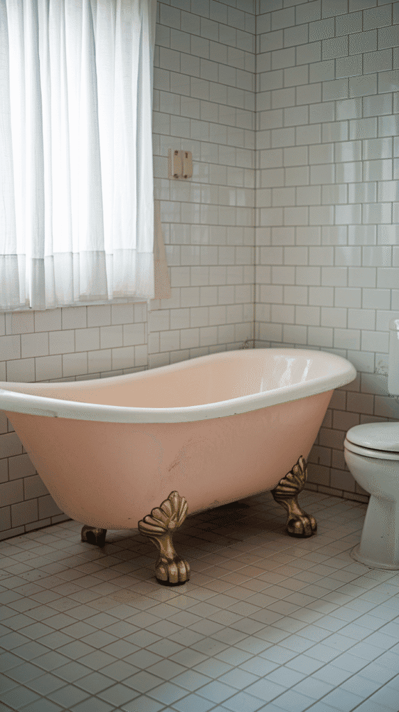 pink tub luxury statement – pink bathroom decor