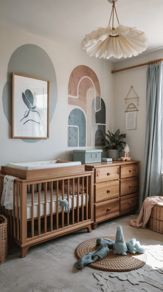 Boho beach nursery color palette