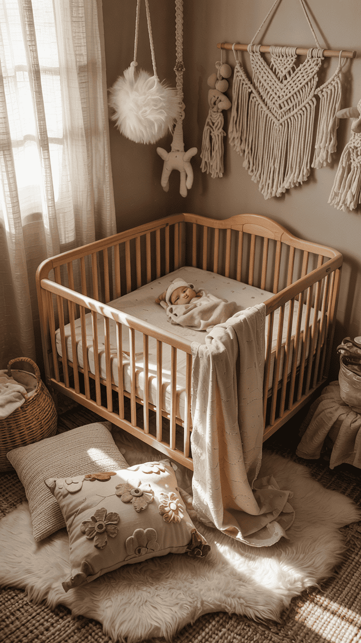 Featured image of boho floral nursery decor