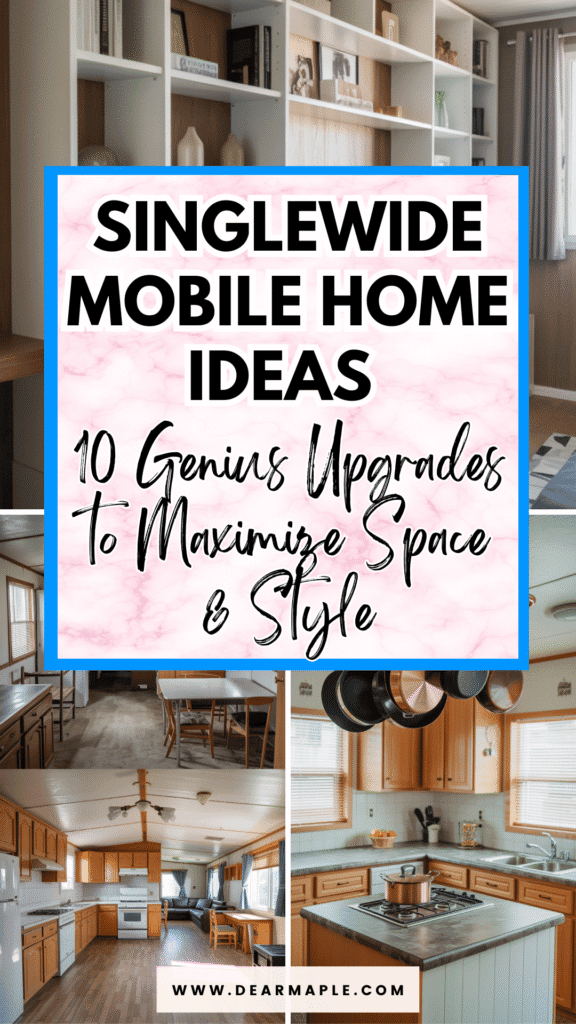 Pinterest pin of singlewide mobile home ideas