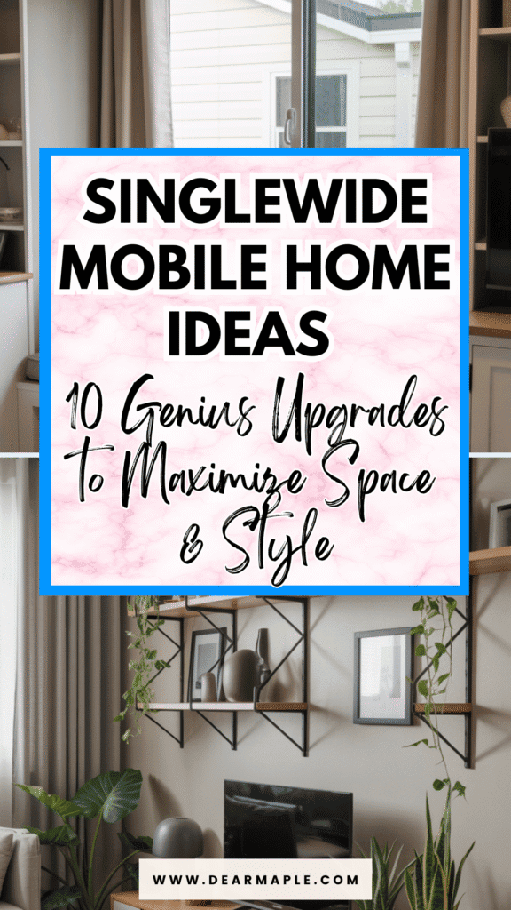 Pinterest pin of singlewide mobile home ideas