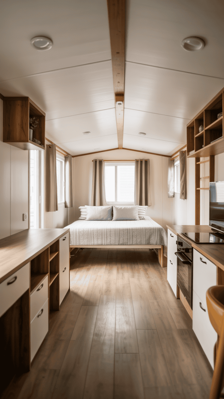 Modern singlewide mobile home ideas showcasing space-maximizing upgrades and stylish interior design solutions