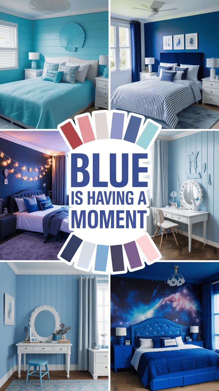 teen girl bedroom ideas blue