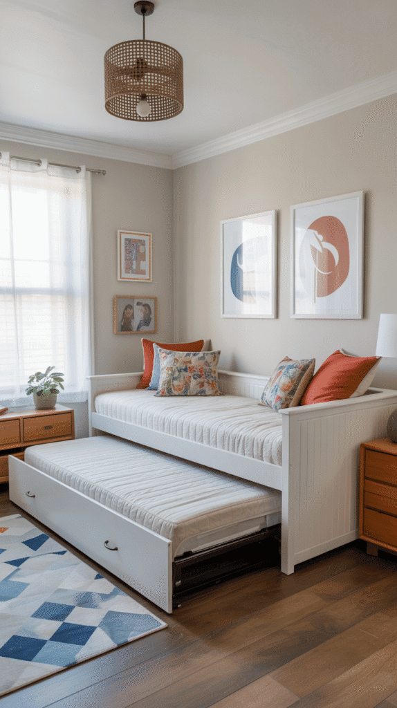 Daybed with trundle teen girl bedroom ideas small room perfect for sleepovers and daily use