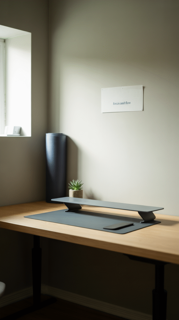 Adding green elements to brighten Basement Office Ideas with or without sunlight