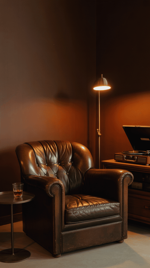 Chocolate brown basement paint ideas create intimate cozy retreats in underground entertainment spaces