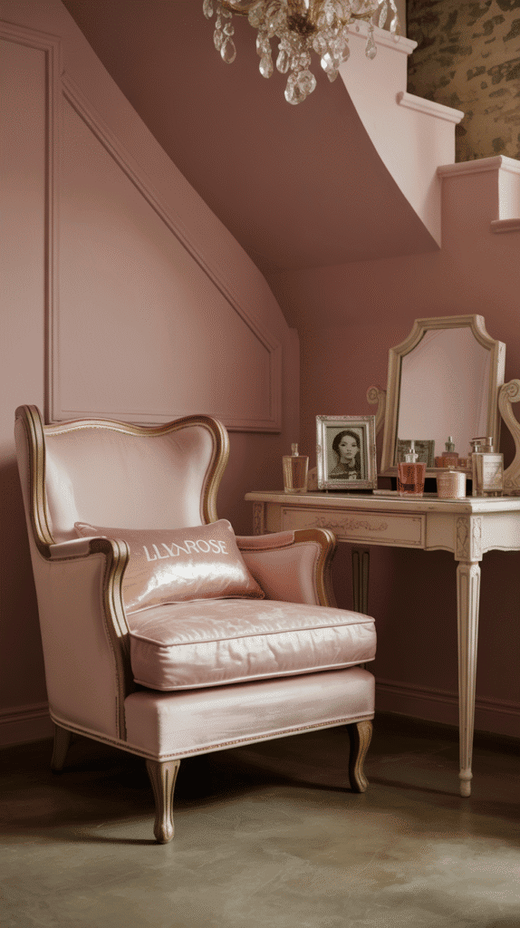 Dusty rose basement paint ideas create sophisticated spaces with subtle pink tones in underground rooms