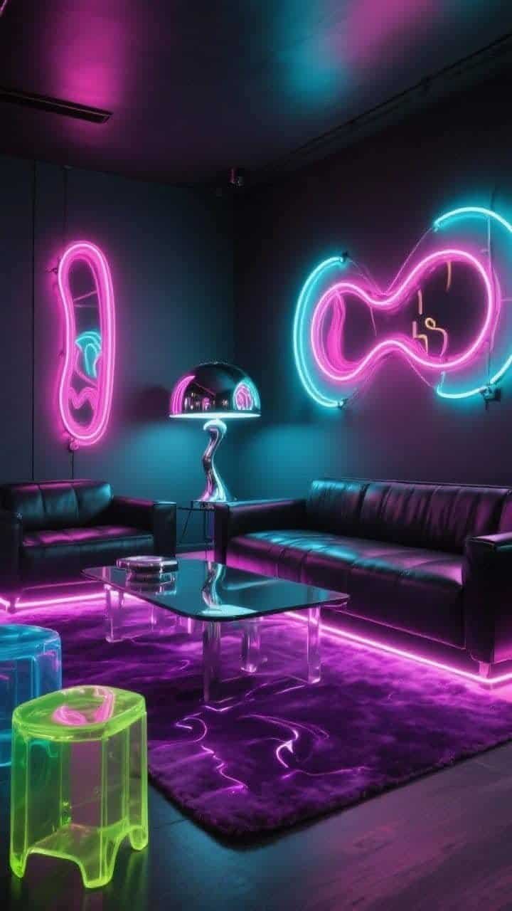 colorful maximalist decor living room