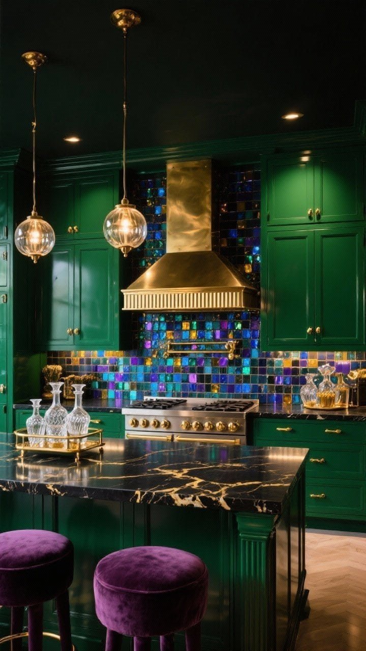 maximalist kitchen decor