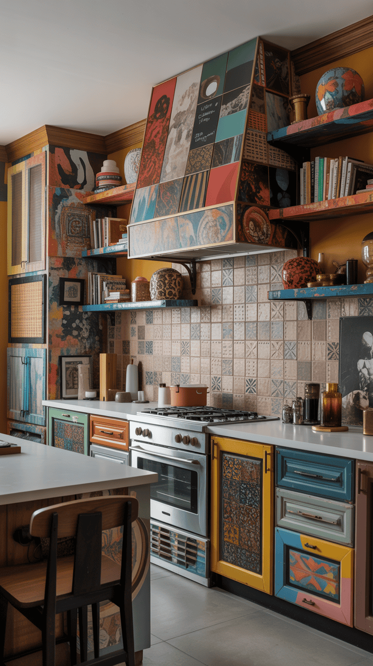 maximalist kitchen decor