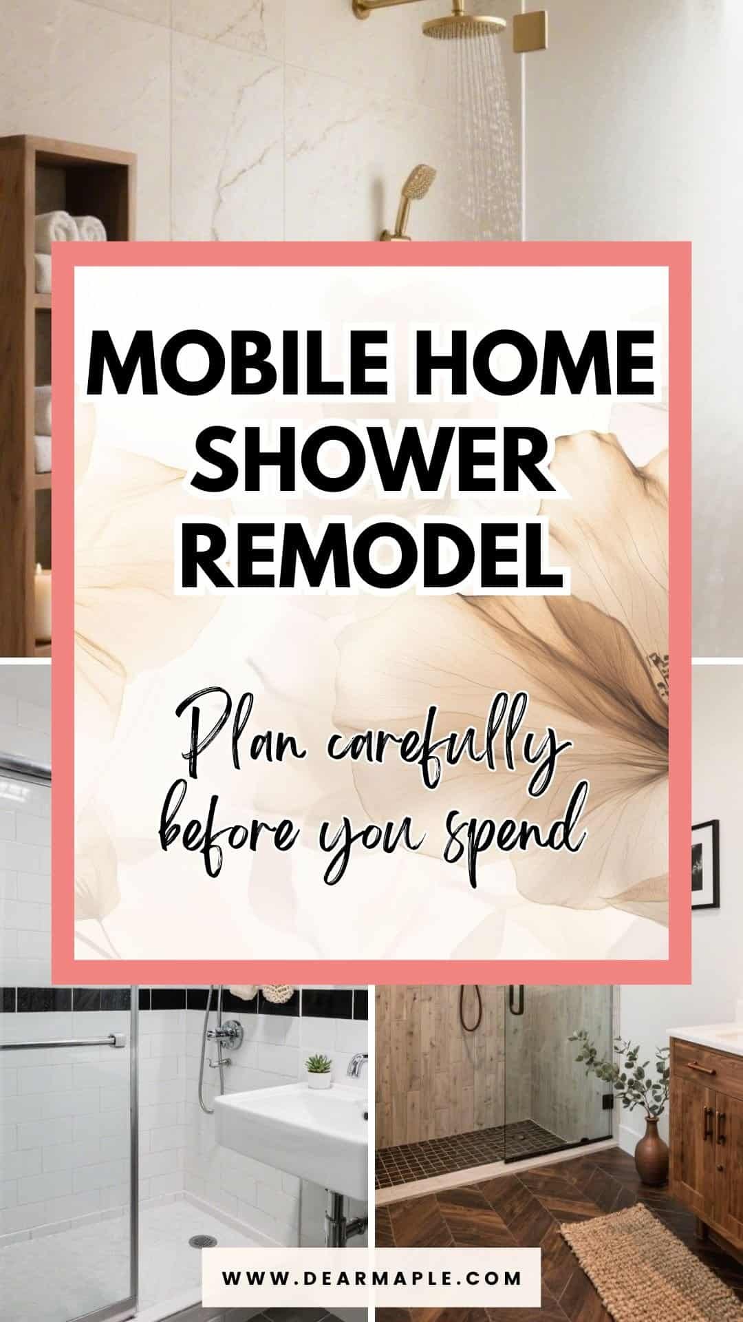 Mobile Home Shower Remodel