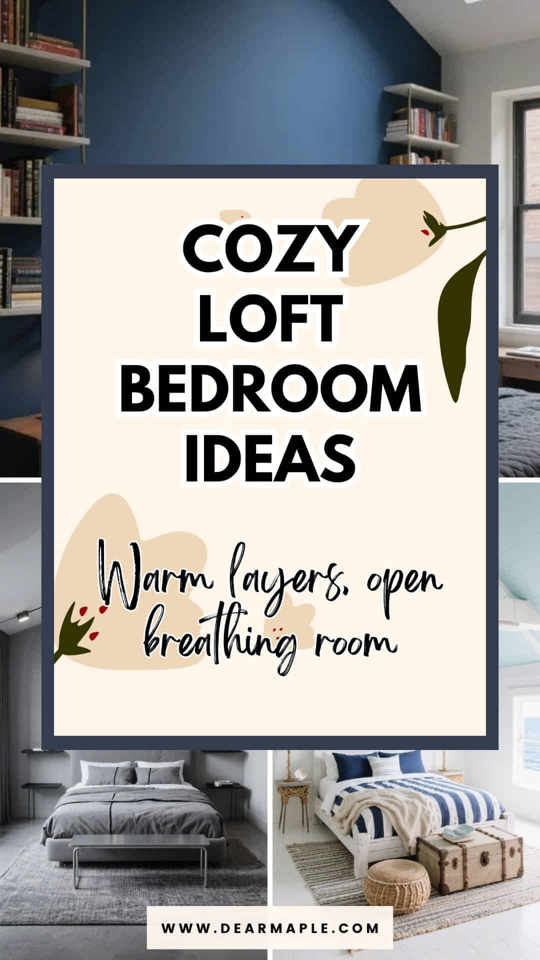 cozy loft bedroom