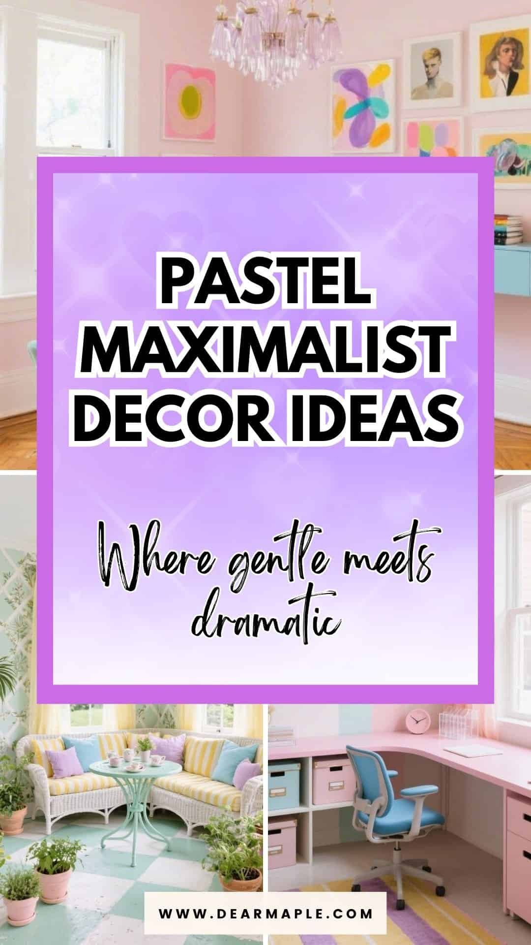 pastel maximalist decor