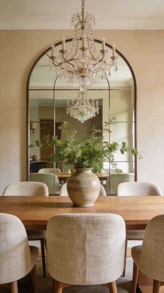 dining room mirror wall
