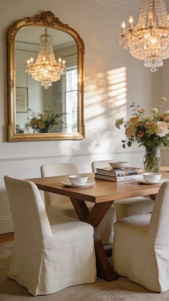 dining room mirror wall
