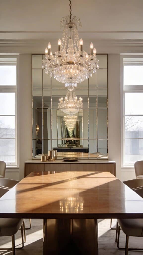 dining room mirror wall
