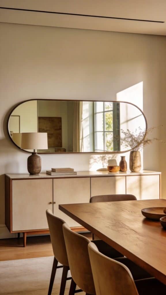 dining room mirror wall
