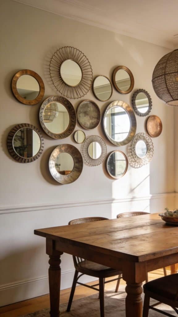 dining room mirror wall
