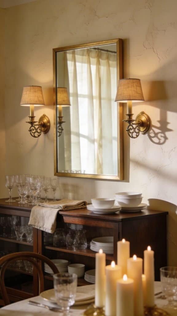 dining room mirror wall
