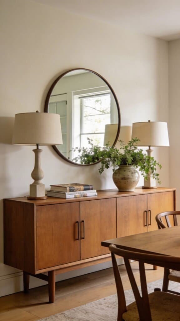 dining room mirror wall
