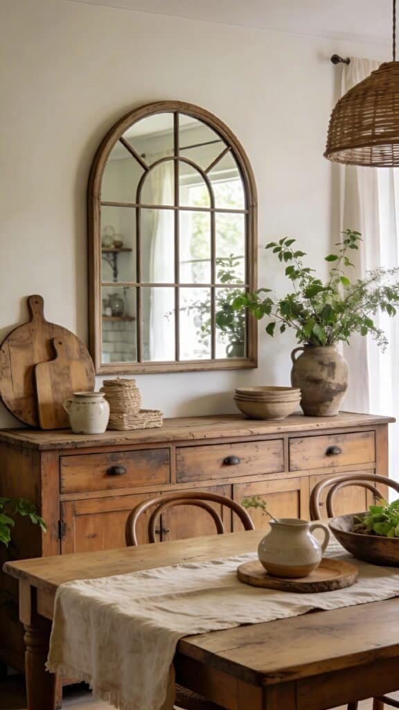 dining room mirror wall
