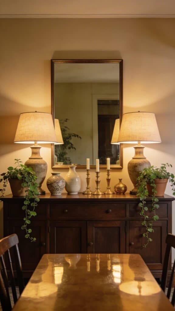 dining room mirror wall
