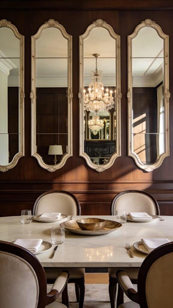 dining room mirror wall
