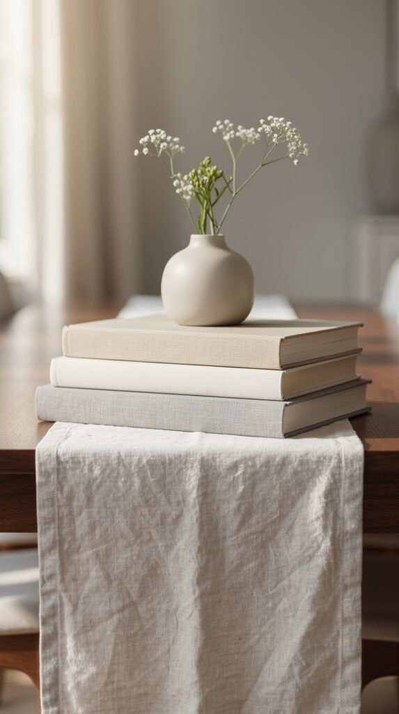 Stacked Book Centerpiece