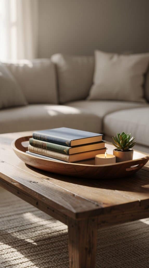 Stacked Book Centerpiece