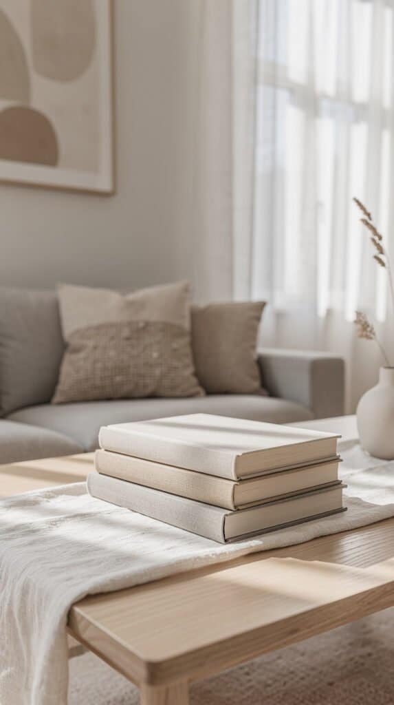 Stacked Book Centerpiece