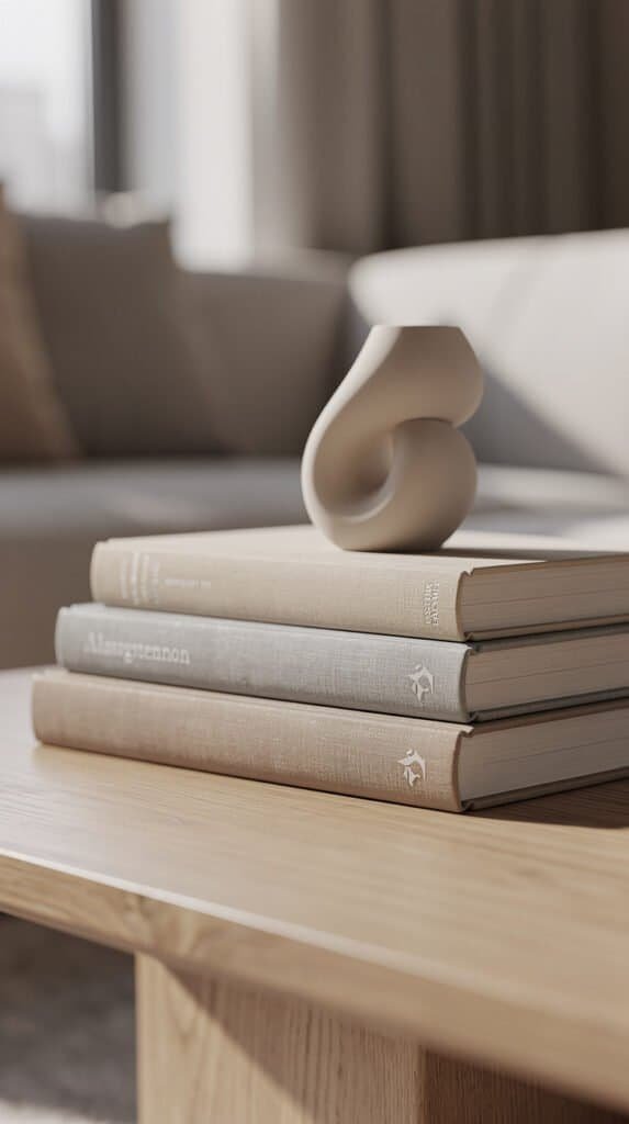 Stacked Book Centerpiece
