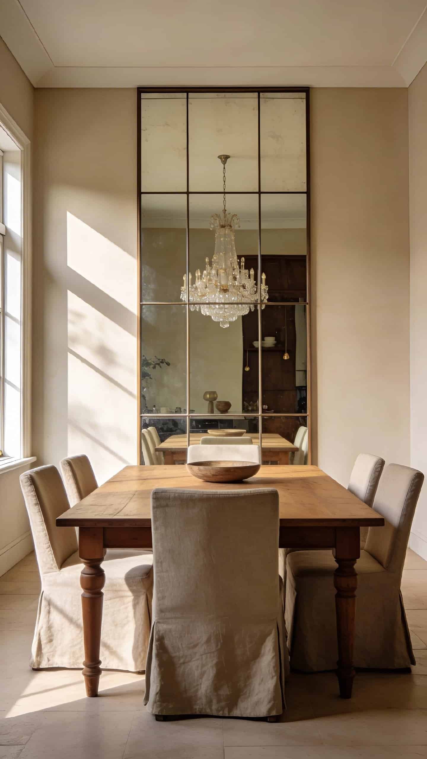dining room mirror wall